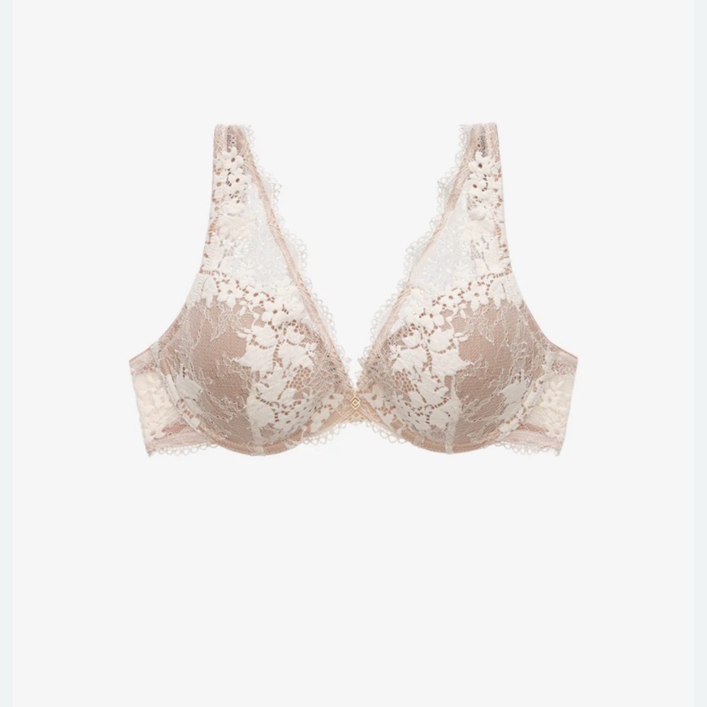 ThirdLove Lace Bra - Cream and Tan
